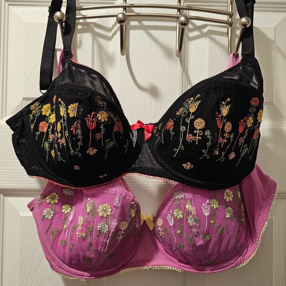 2 pack Adore Me Elie bras 34G